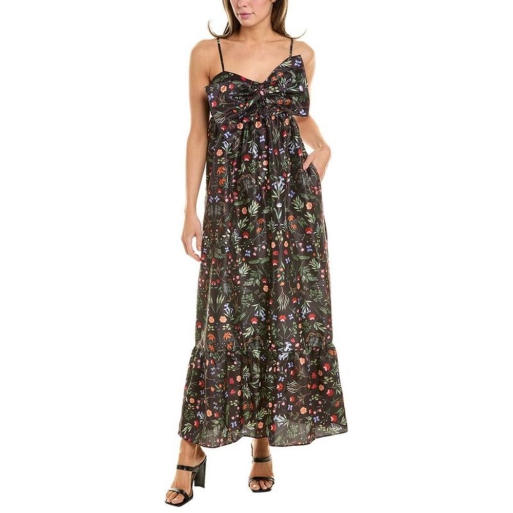 Hutch Olani Bow Floral Maxi Dress XS